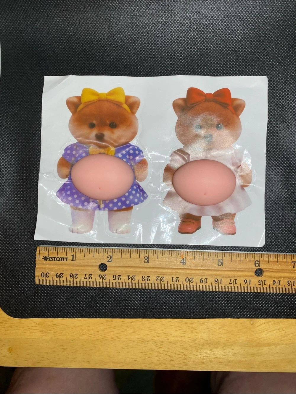 Pudgy Pretty Puppies 3D Sticker Fidget Set - Help for stress & anxiety, ADHD